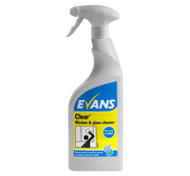 Evans Clear Window, Glass & S/Steel Cleaner 750ml