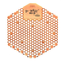P-Wave 3D Hex Urinal Screen - Mango (Single Screen)