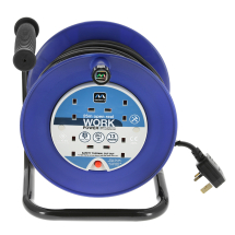 Masterplug 25m 13A extension reel 4 socket thermal cut-out